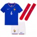 Maillot de foot France Eduardo Camavinga #6 Domicile vêtements enfant Europe 2024 Manches Courtes (+ pantalon court)